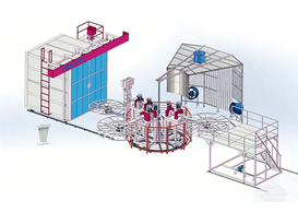 Carousel Rotomolding Machine
