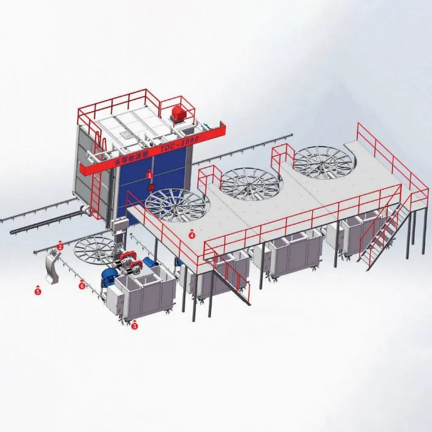 Oven Movable Rotomolding Machine